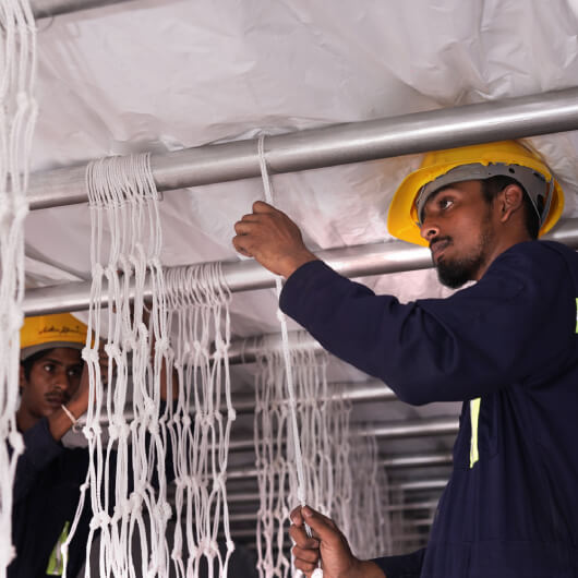 Special setup for transporting garments on hangers (GOH)